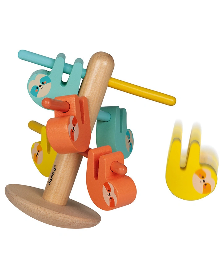 Janod-WWF® Sortierspiel FAULTIER 7-teilig aus Holz
