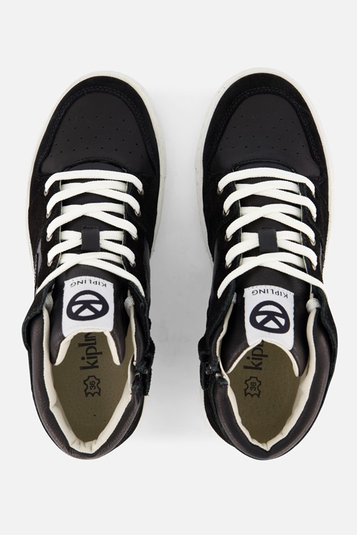 Kipling Dario B Sneakers zwart Leer