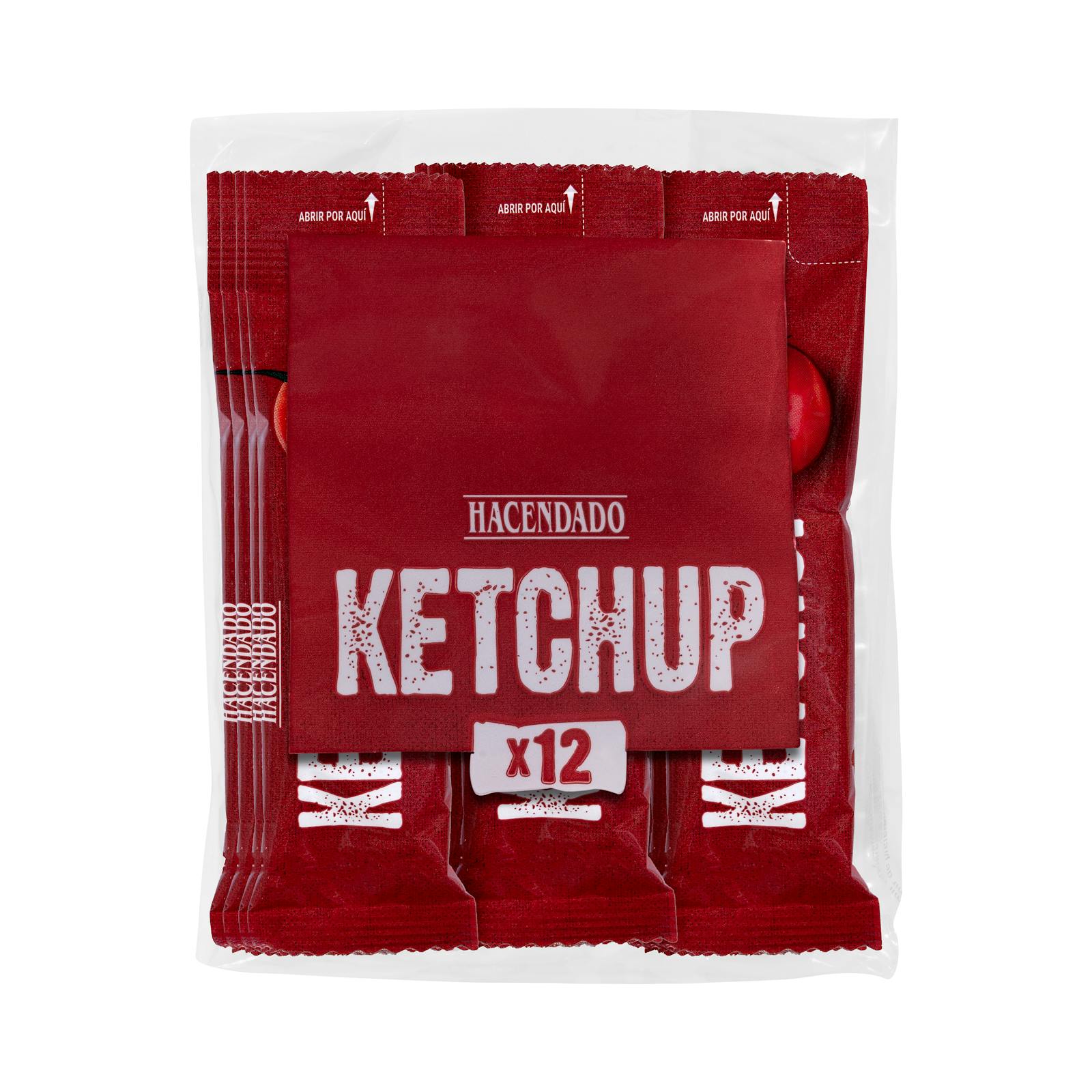 Ketchup en sachets individuels Hacendado