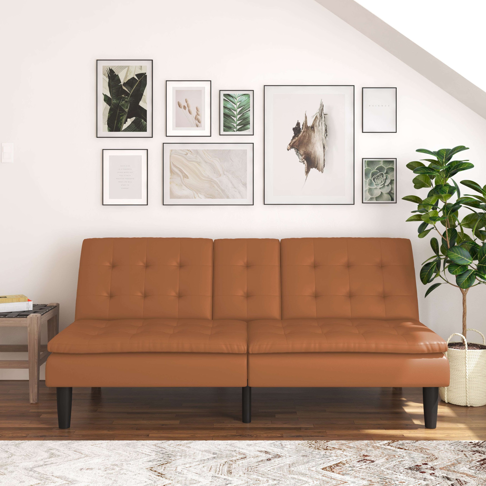 Dorel Home Schlafsofa »MAINE, Kinosofa mit Relax- und Bettfunktion, 2 Getränkehalter,« Liegefläche 190 x 110 cm, Webstoff und Kunstleder