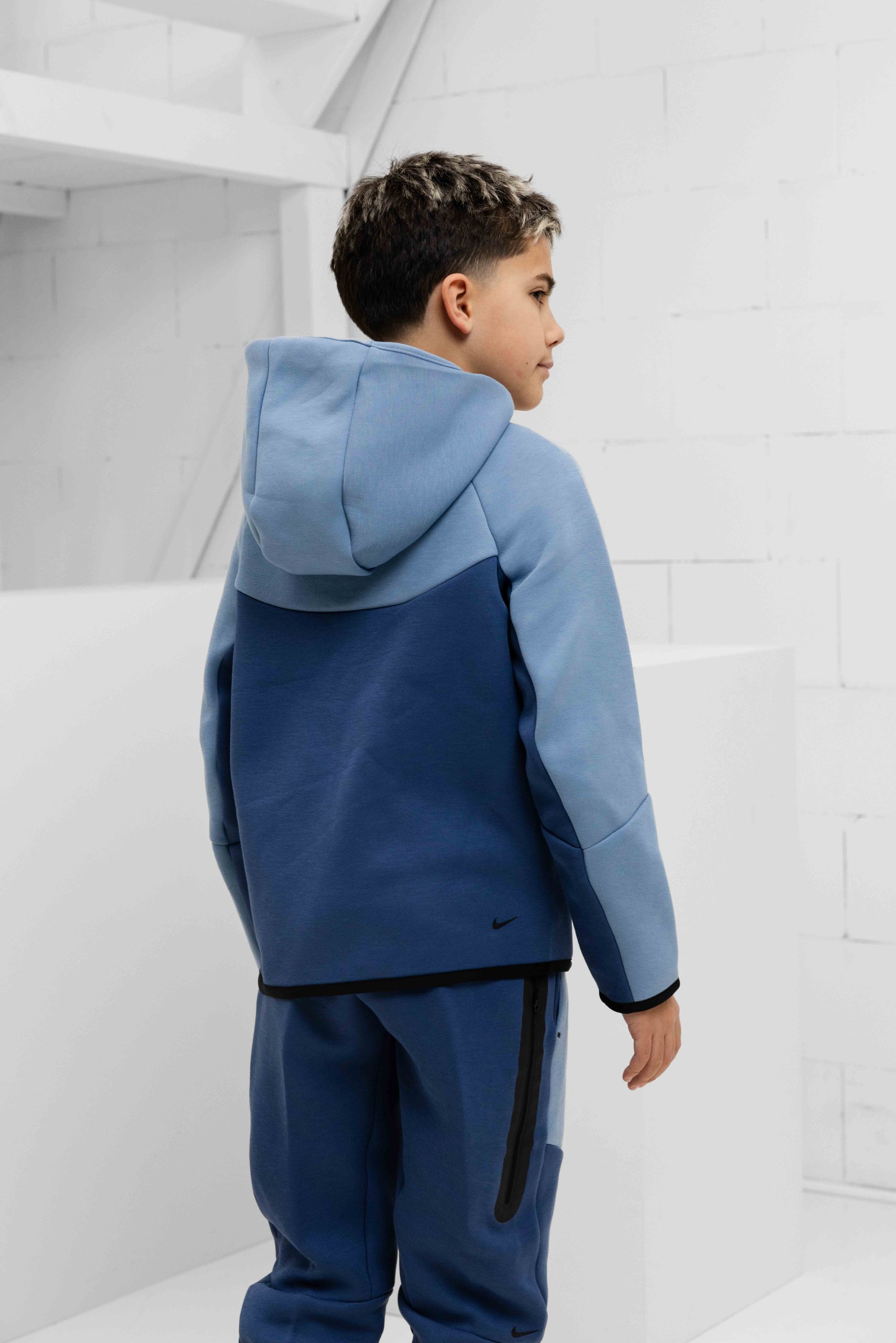 Nike Tech Fleece Trainingspak Kids Lichtblauw/Blauw