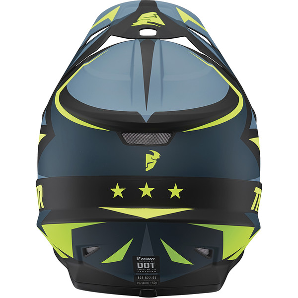 Thor Motocross - Casque Sector Warship Noir / Bleu / Jaune