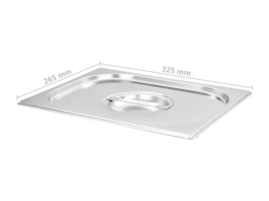 Prolenta Premium - Couvercles de plateau 2 pcs GN 1/2 Acier inoxydable