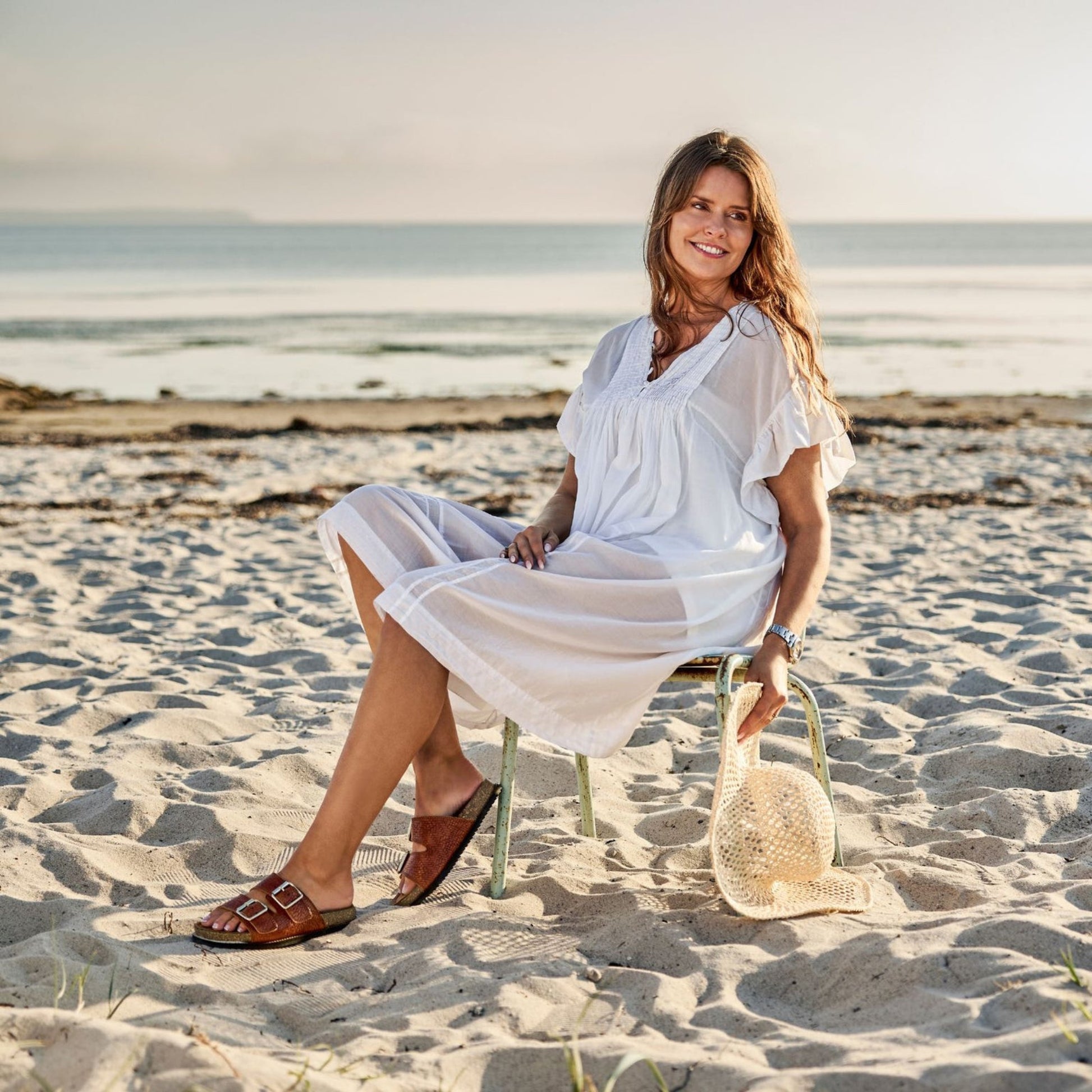 MANGO MAJA slippers, kvinder, brun