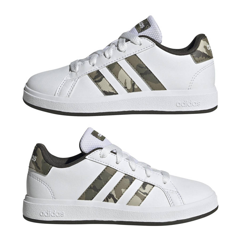adidas Grand Court 2.0 sneakers wit/groen
