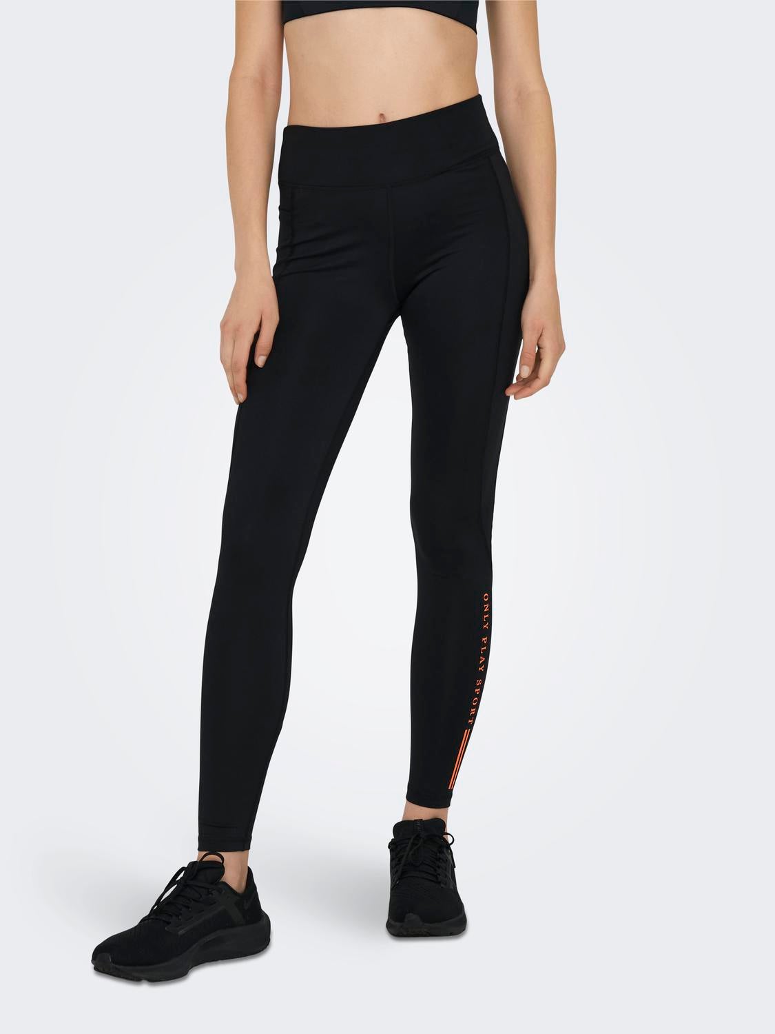 ONPJAM-SWEET-1 Hohe Taille Enger Schnitt Sportleggings Black