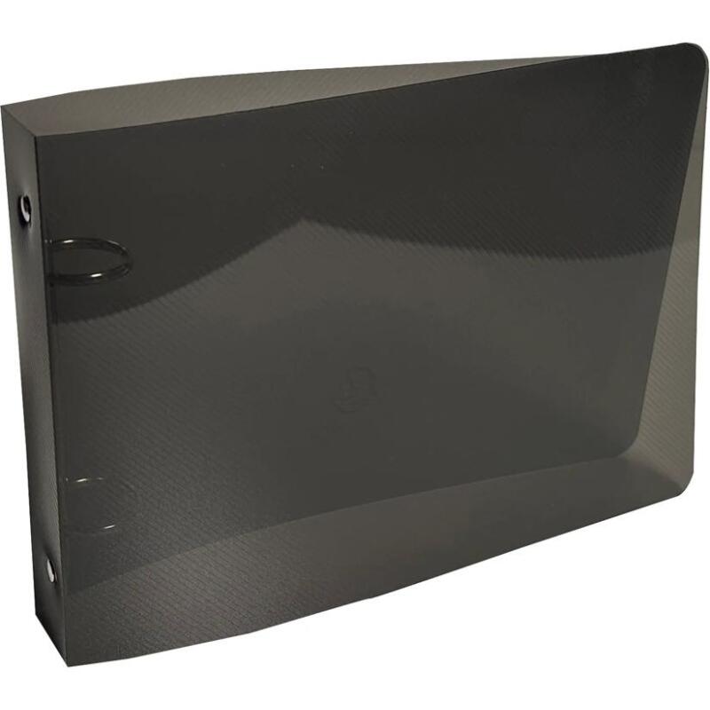 Classeur pour fiches bristol 125x200 2 anneaux 25mm polypropylène Crystal colours