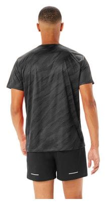 Maillot manches courtes Asics Core Run Printed Noir Homme