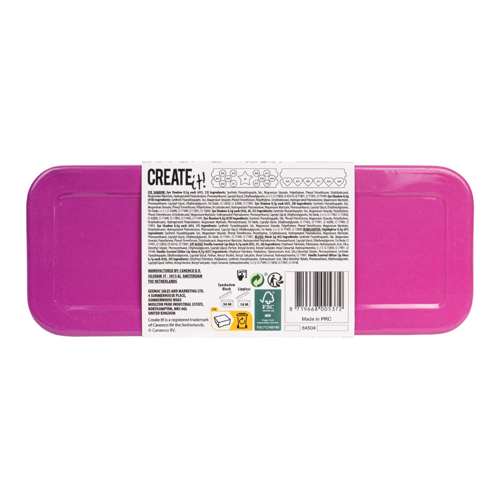 Create it! Beauty 3-laags Make-Up Blik
