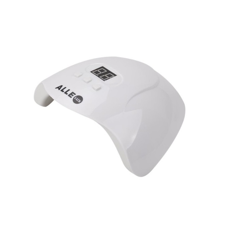 AlleLux X3 UV/ LED Nagellampe 54W für Hybridlacke mit Netzteil und USB-Kabel Weiß