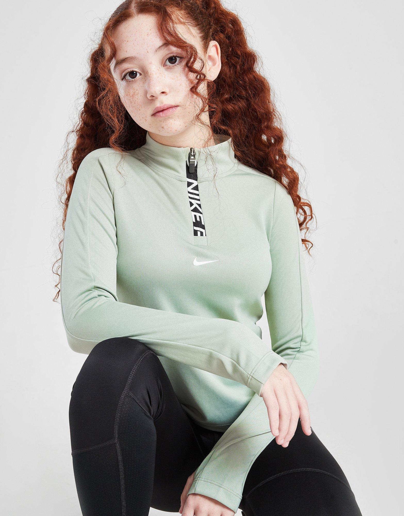 Nike Girls' Pro 1/2 Zip Top Junior