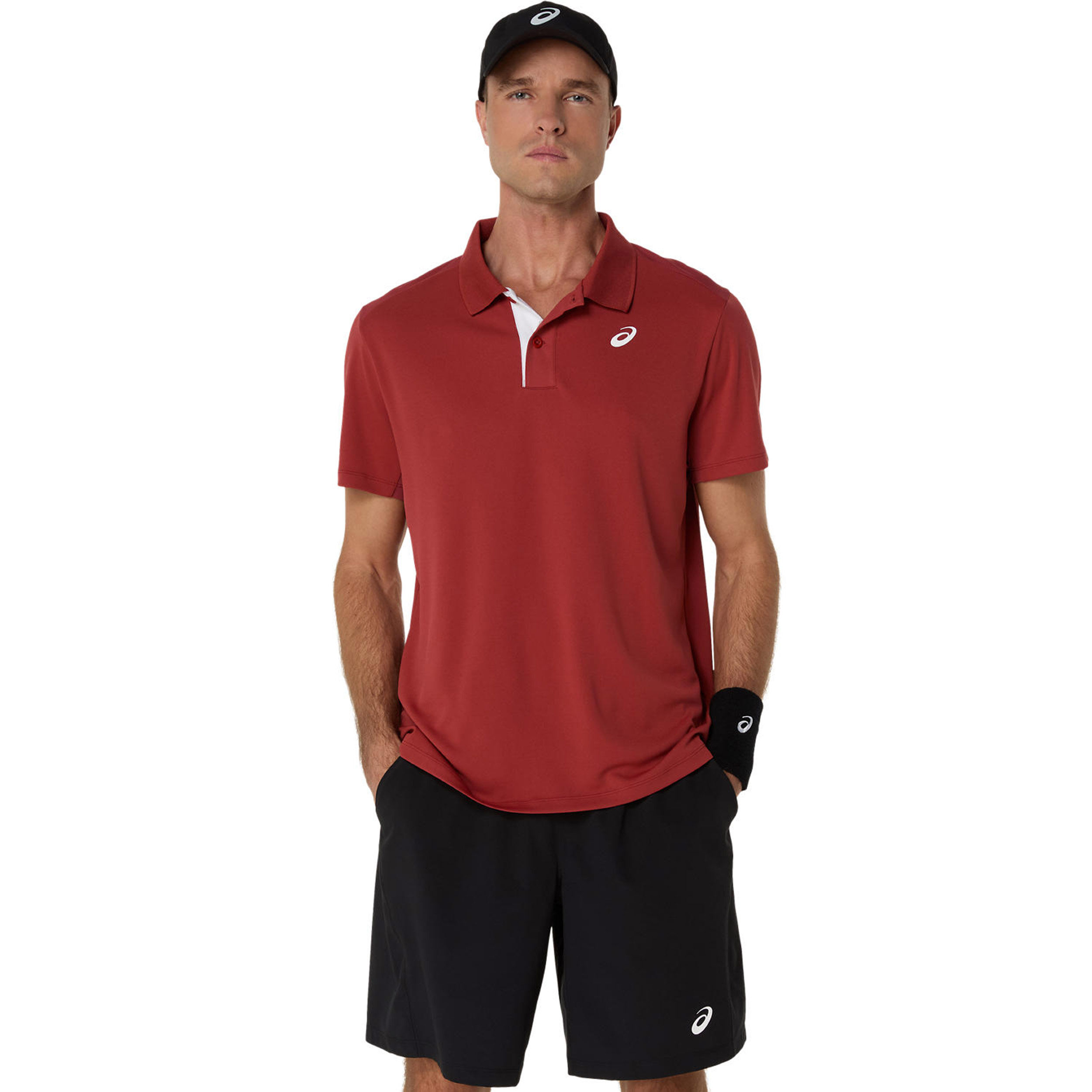 ASICS Court Polo Hommes - Rouge