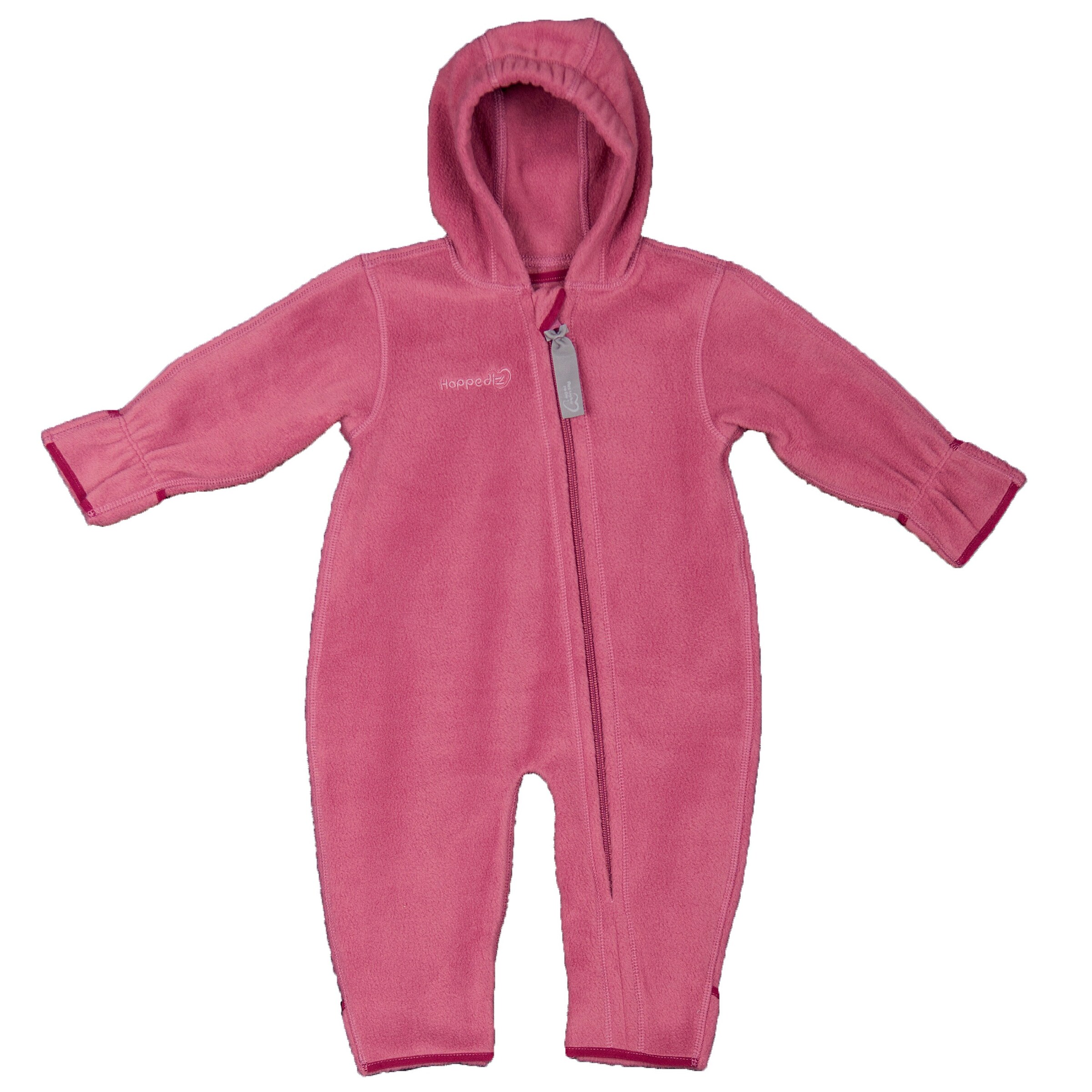 HOPPEDIZ® Overall Fleece-Overall mit Umschlagbündchen beere