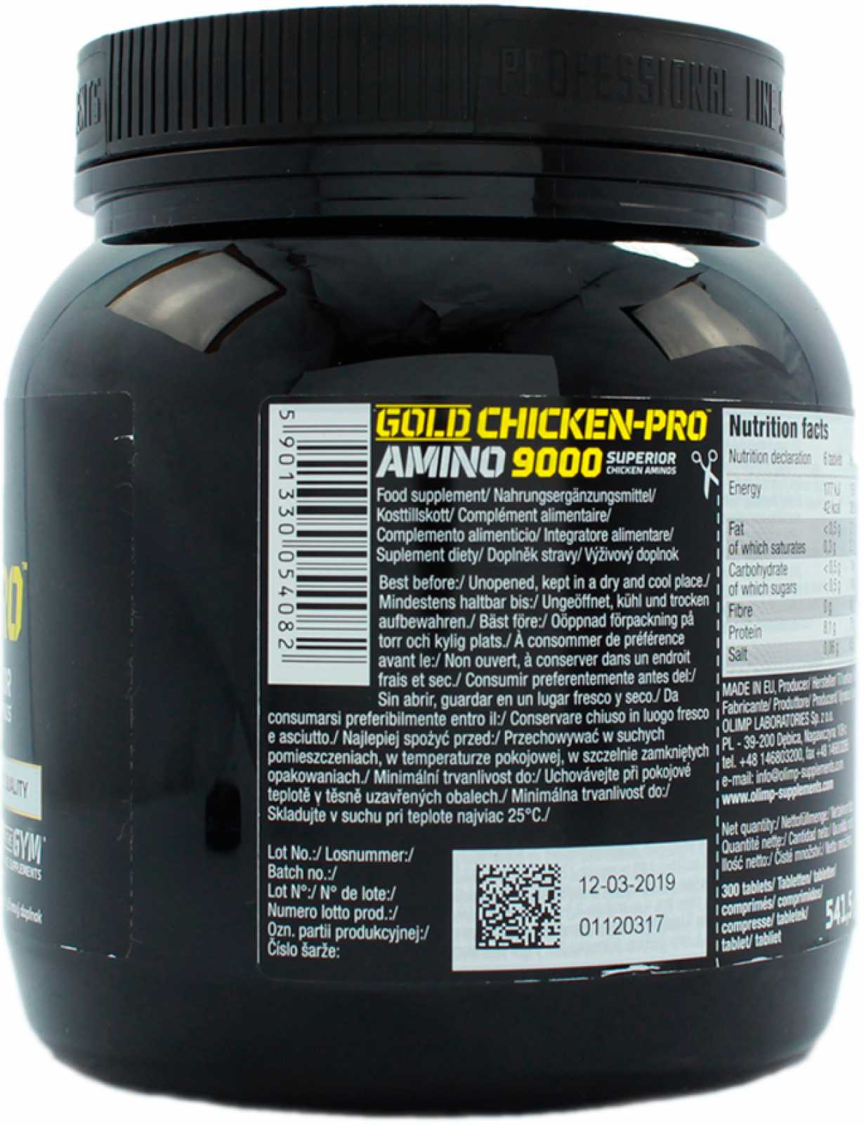 Olimp Gold Chicken-Pro Amino 9000 Mega 300 comprimidos