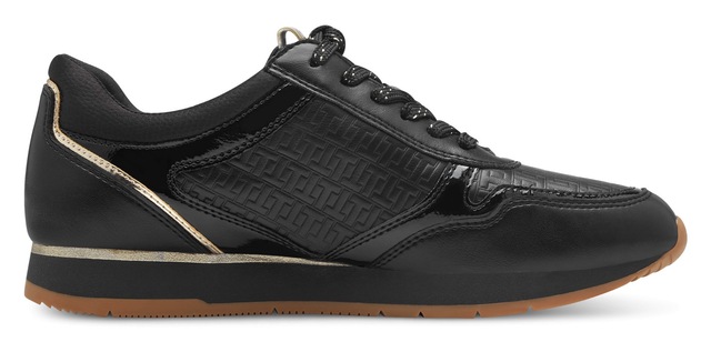 Tamaris Plateausneaker  , Freizeitschuh, Halbschuh, Schnürschuh mit dezenten Metallic-Details