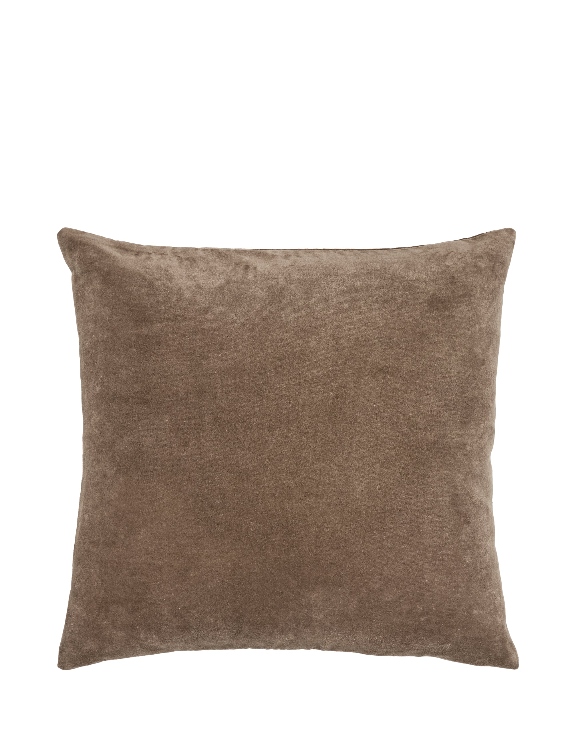 Cozy Living  Velvet soft pyntepude, Ash Brown - 50 x 50 cm.