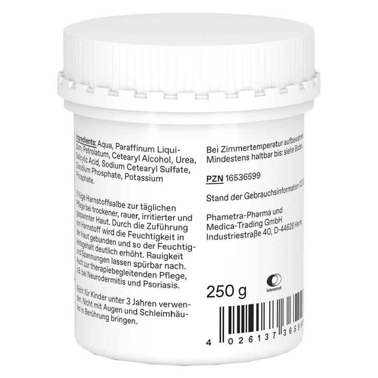 Urea / Harnstoffsalbe 5%ig, 250 g