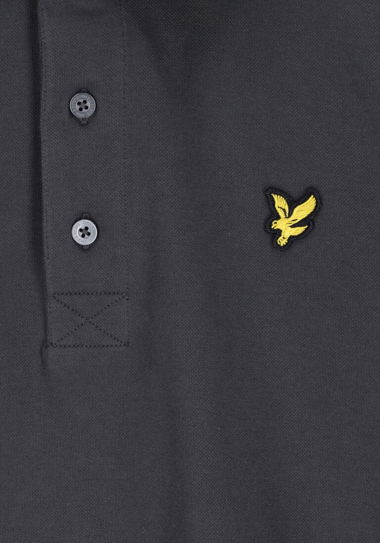LYLE & SCOTT grijze lyle & scott polo plain polo shirt
