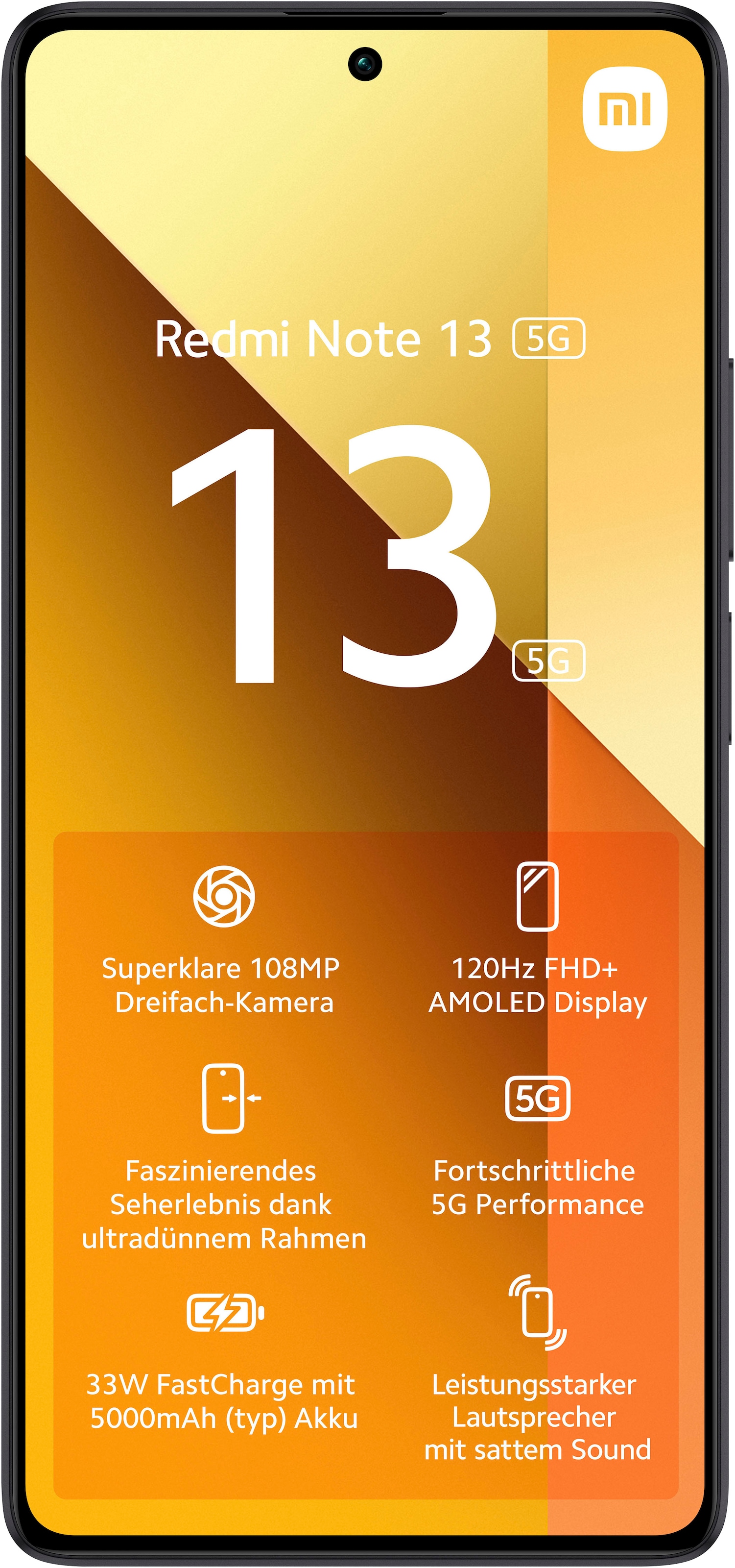 Xiaomi Smartphone »Redmi Note 13 8+256GB« Graphite Black