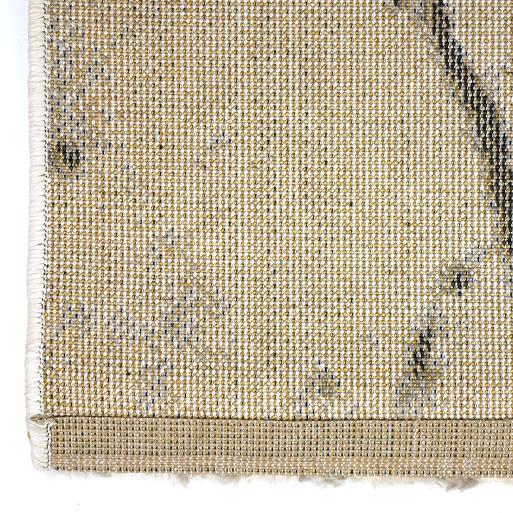 Modern vloerkleed - Flash Lines Creme/Zwart | Hoge kwaliteit