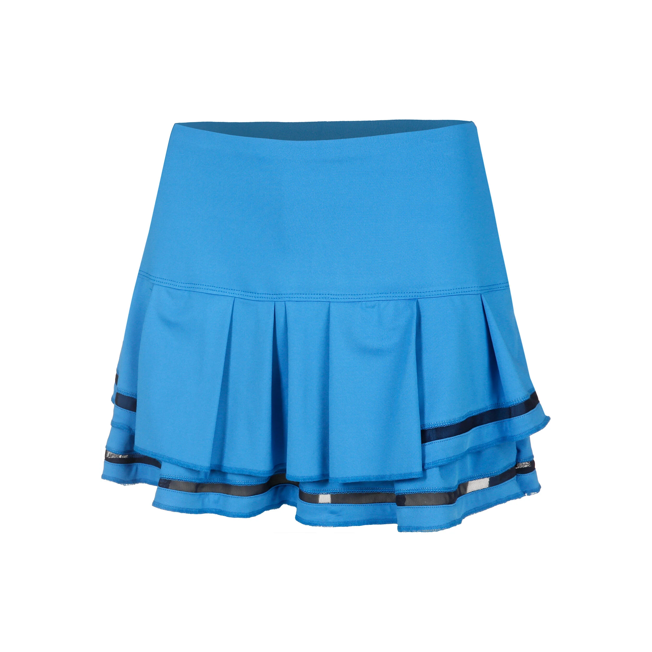 Lucky in Love Long Pleat Tier Jupe Femmes - Bleu , Noir