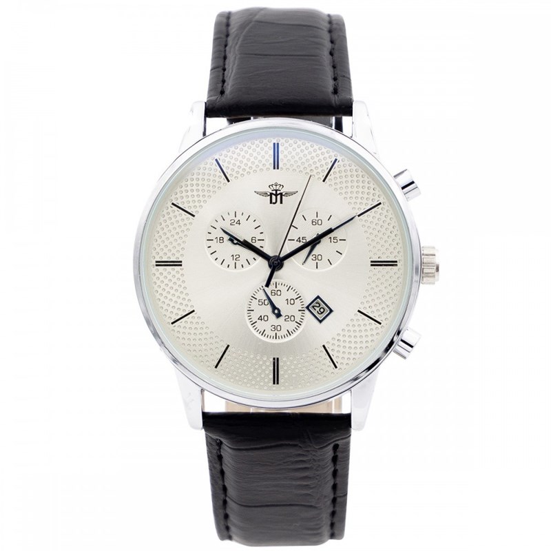 Montre Homme M. JOHN bracelet Cuir Noir