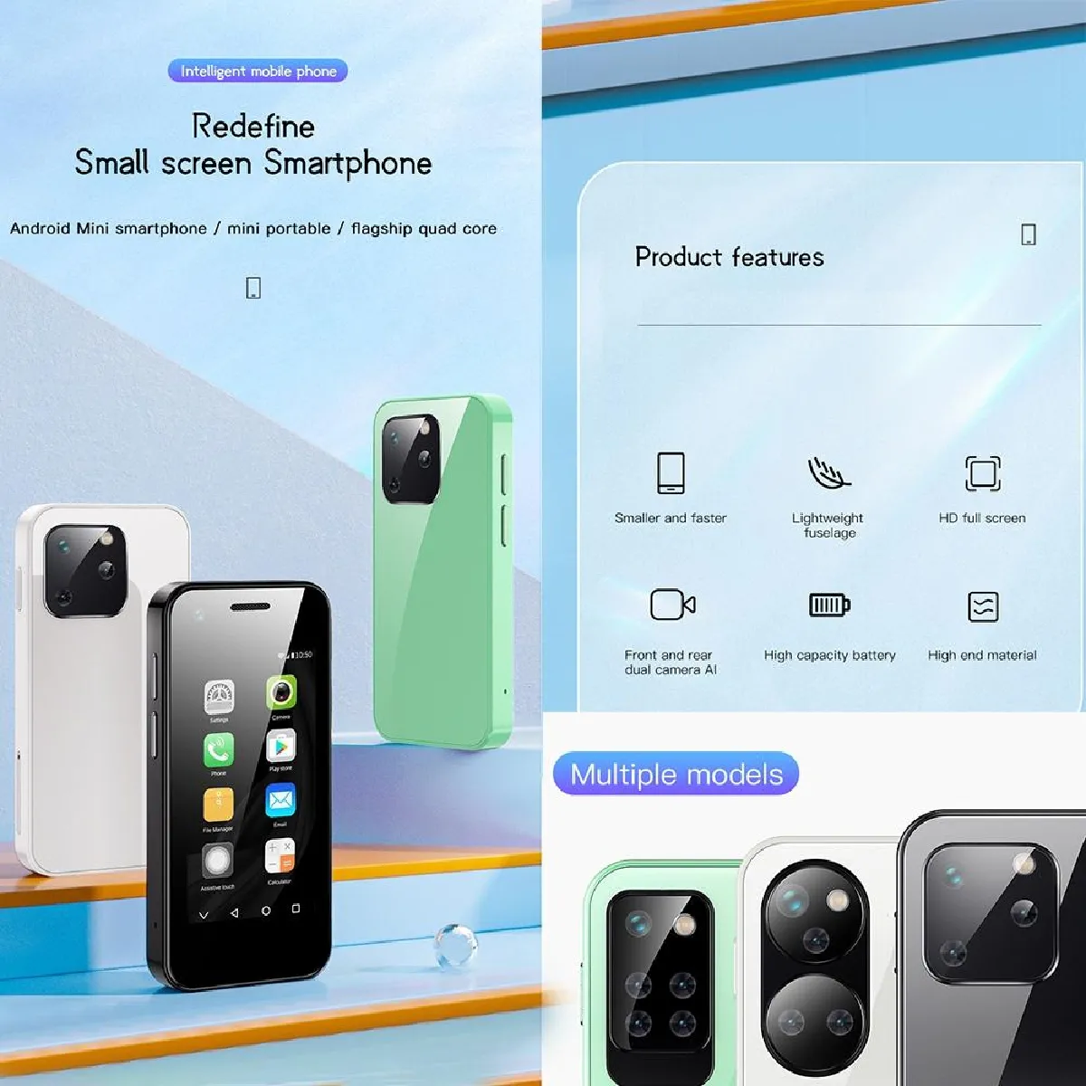 Yonis Mini Smartphone Dual SIM 3G