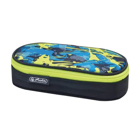 Herlitz Faulenzer Etui airgo Camouflage lemon