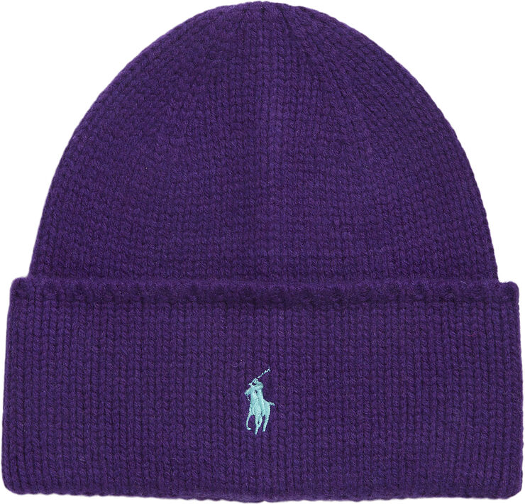 Polo Ralph Lauren WOOL-PONY BEANIE Opulent purple