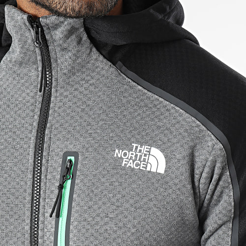 Sweat Capuche Zippé Lab FZ Gris Noir