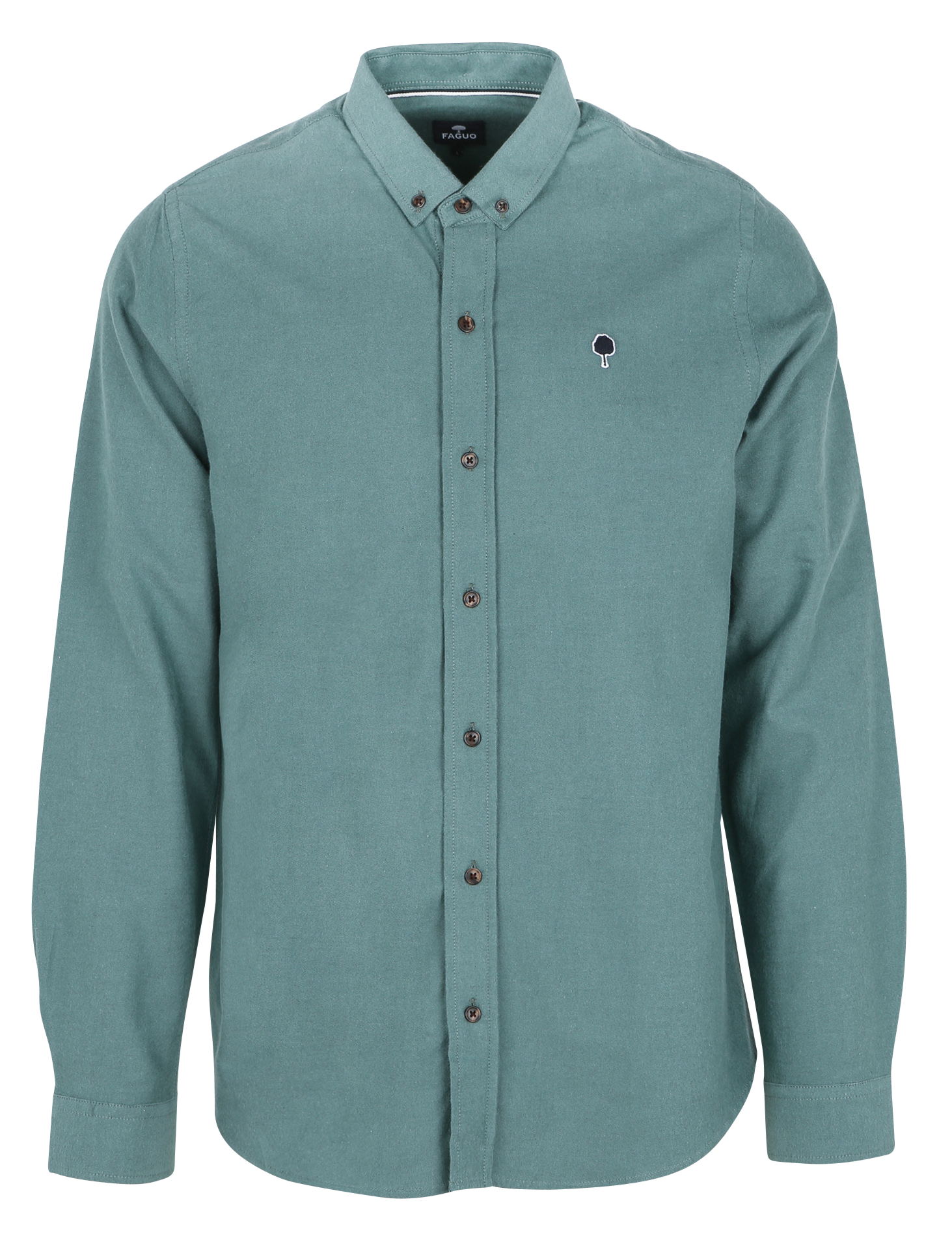IVOY - Chemise col classique en coton | Vert