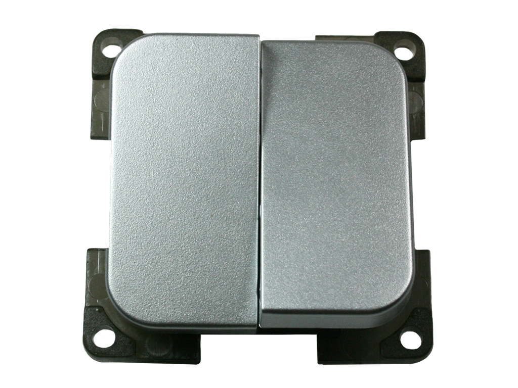 HABA C-line dubbele schakelaar - silver