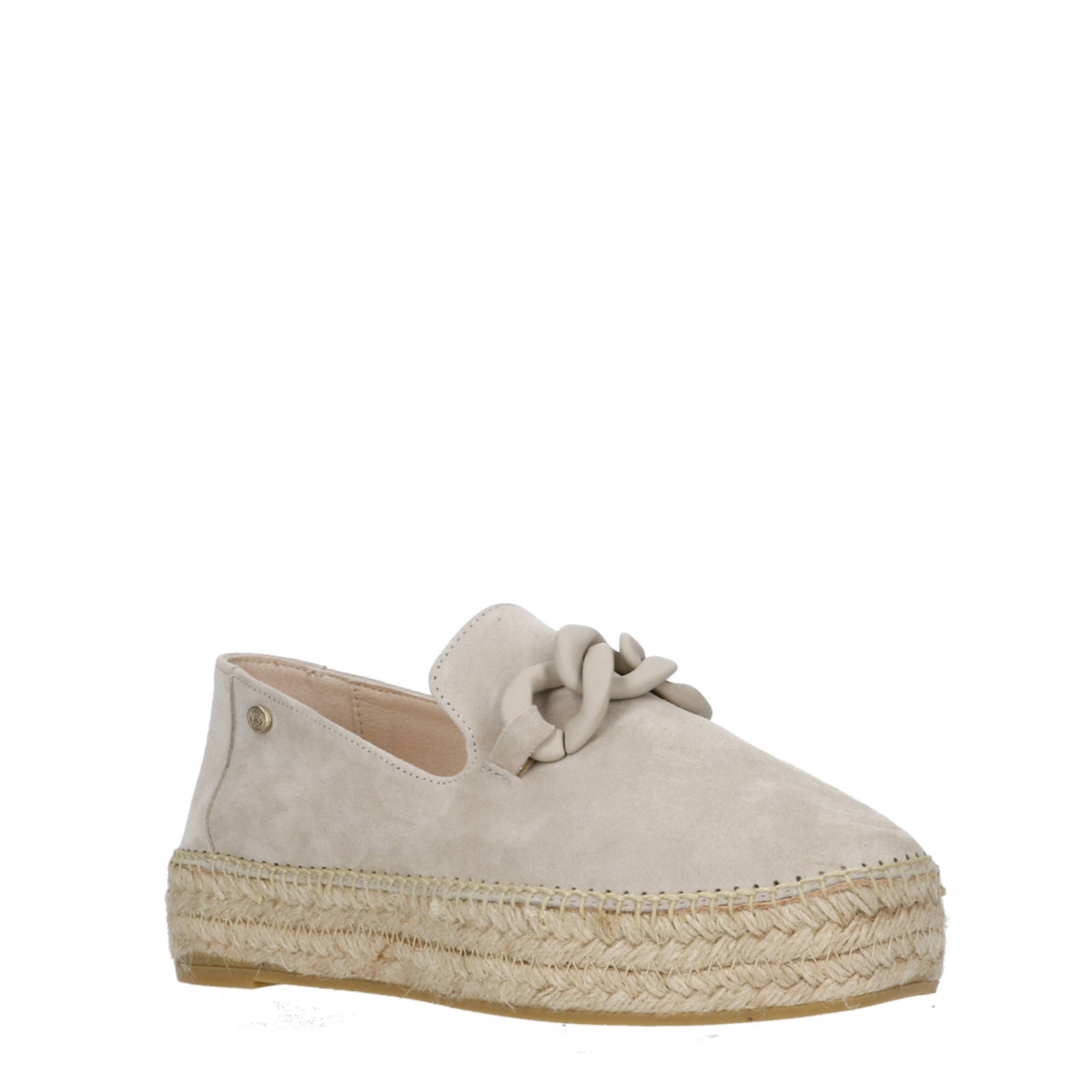 Fred de la Bretoniere June Li  suède espadrilles beige
