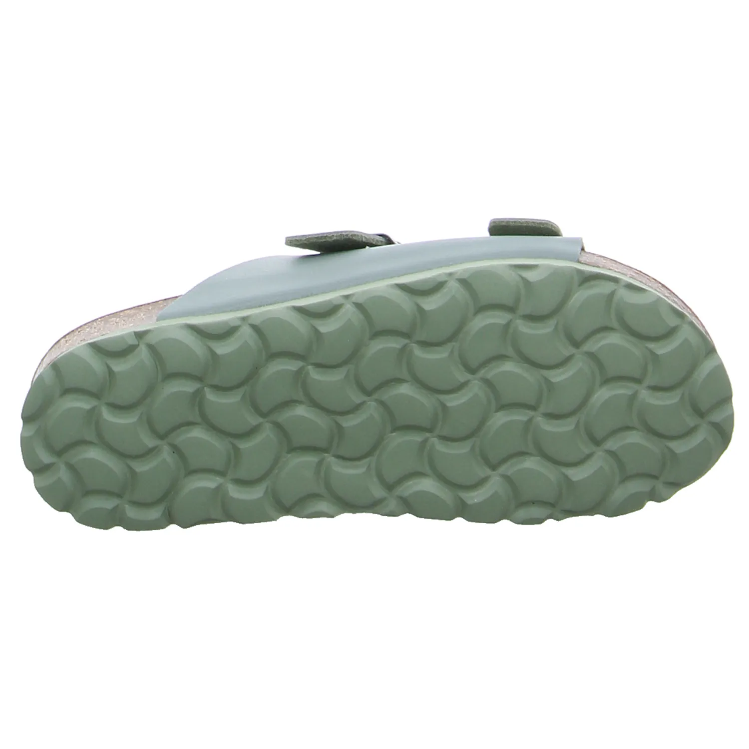 BIOLife Kinder-Pantolette Olive Lederimitat  Unisex