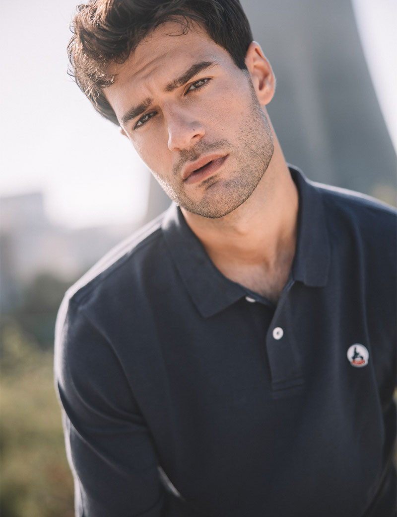 JOTT POLO HOMME MANCHES LONGUES ARCACHON MARINE