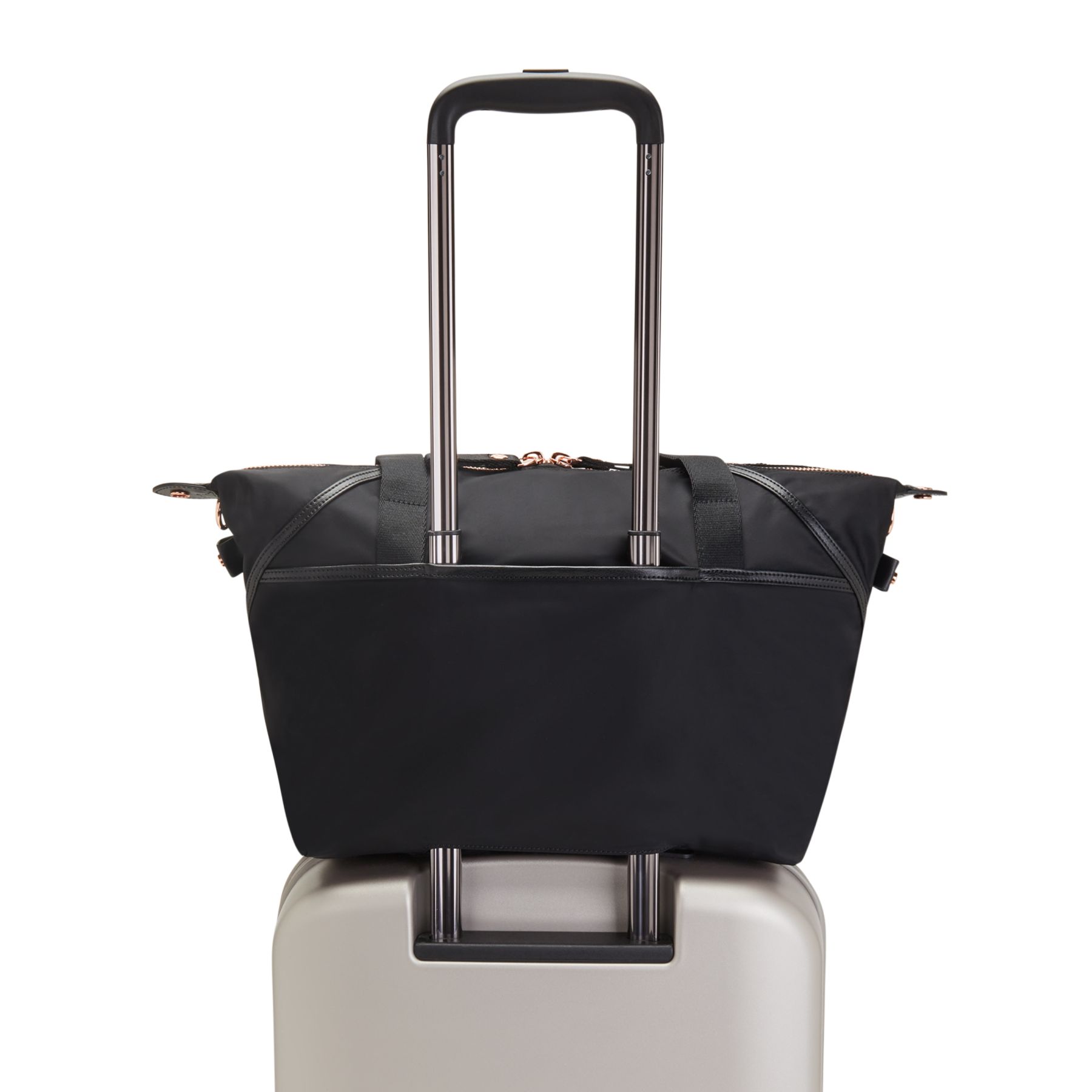 ART ORGANIZED Grand sac fourre-tout avec compartiment pour ordinateur portable - Rose Black