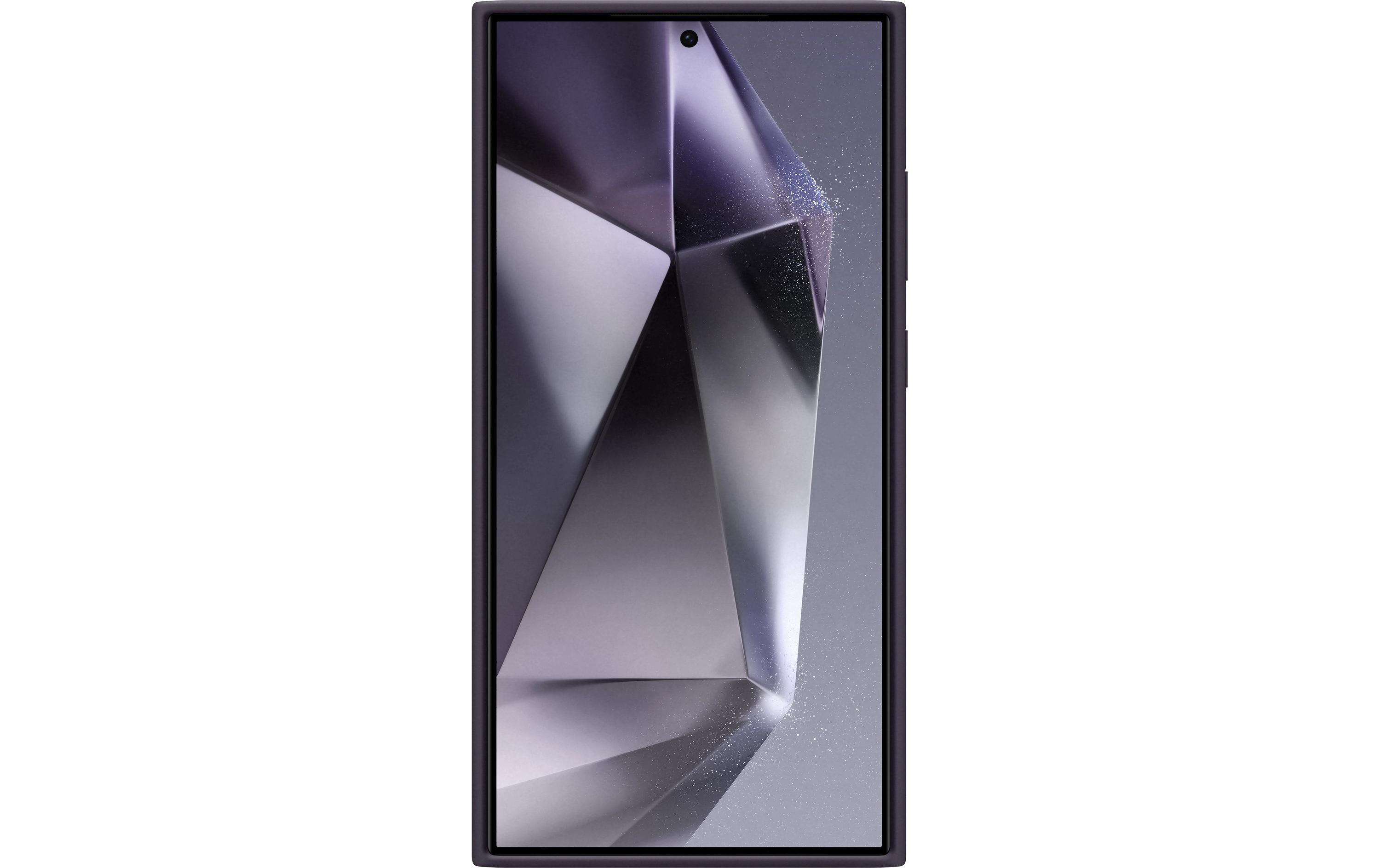 Back Cover Silicone Galaxy S24 Ultra DunkelviolettSchutzhülle für das Samsung Galaxy S24 Ultra