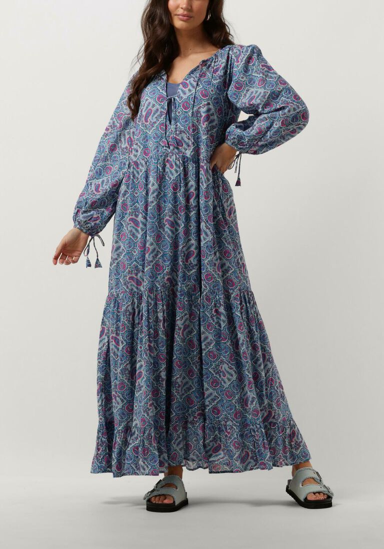 multi antik batik maxi jurk zena long dress