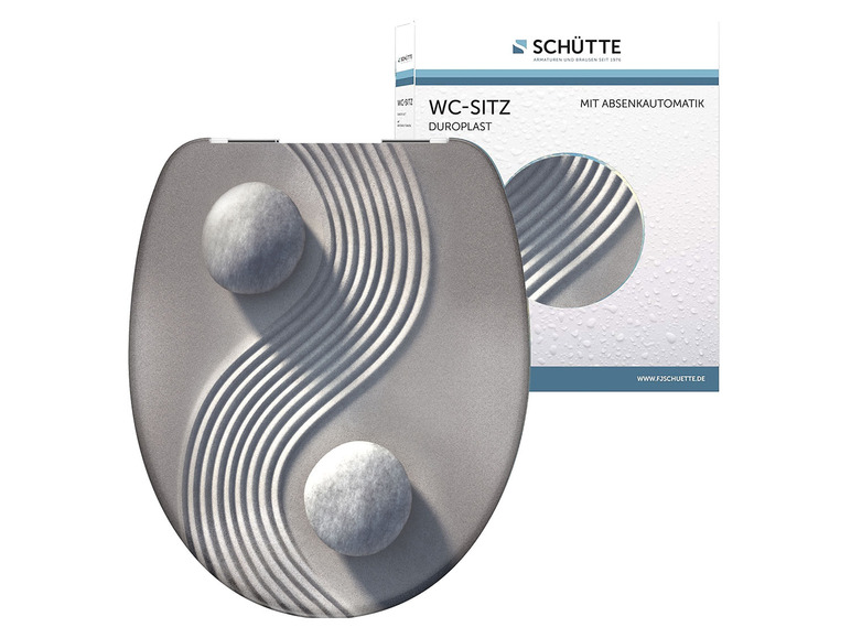WC zitting duroplast, met soft-close-mechanisme