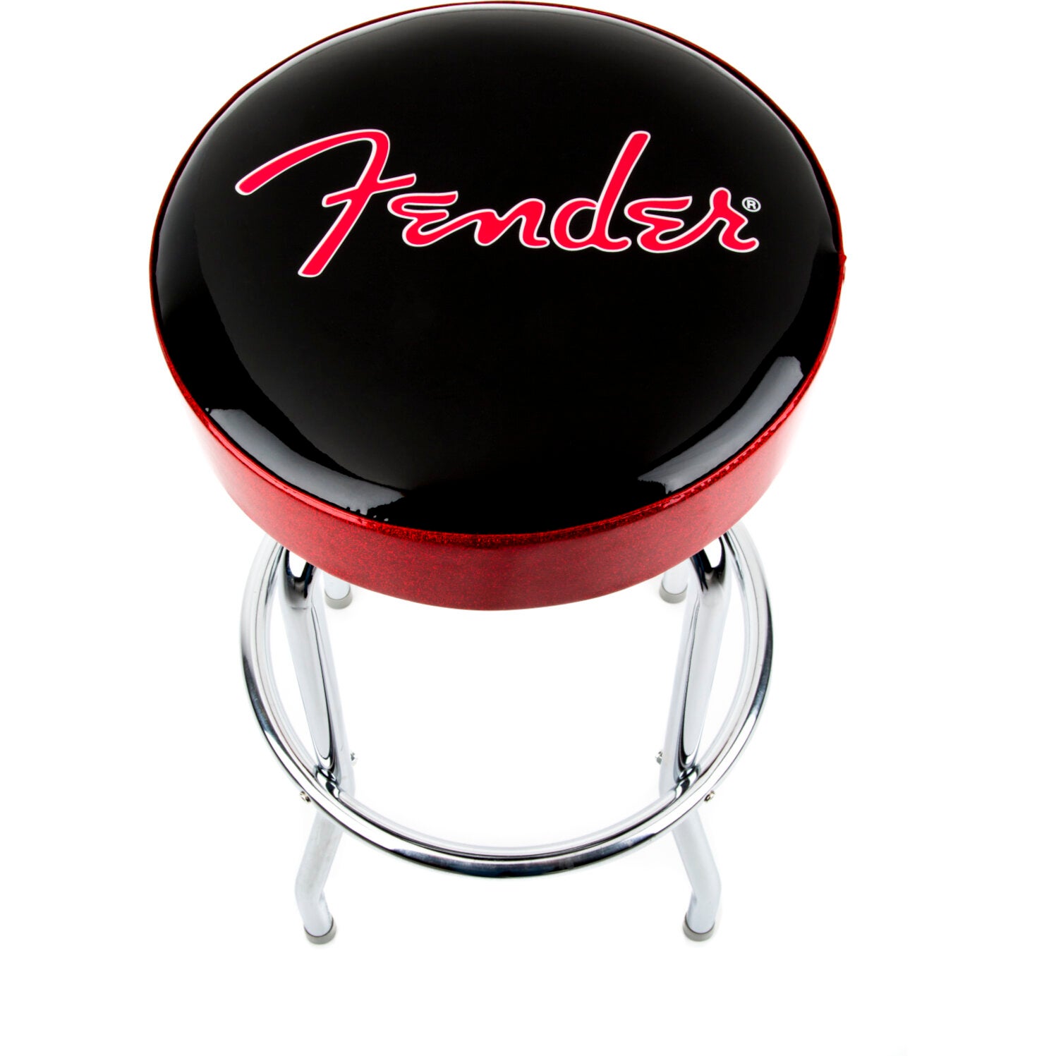 Fender Red Sparkle Logo Barstool 30