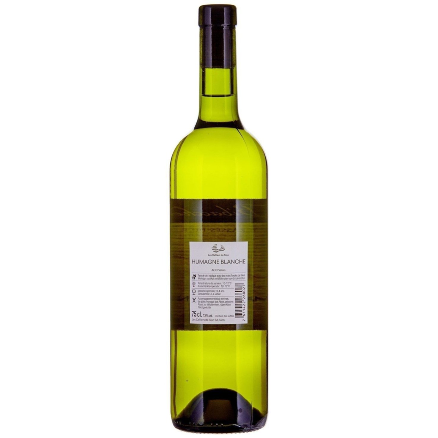Valais AOC Humagne Blanche Bibacchus -75cl