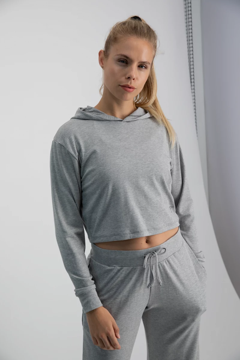 POWERZONE Cropped Damen Hoodie