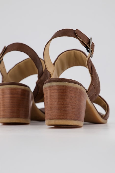 Leder-Sandaletten, Lederfutter, Weite H