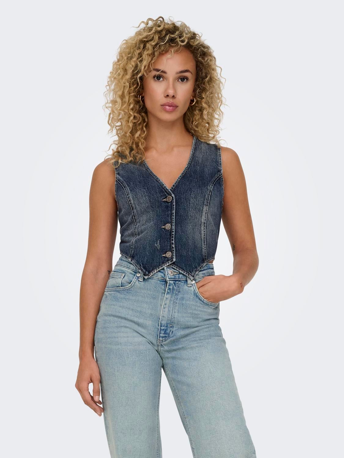 ONLHOWARD Anzugweste Dark Blue Denim