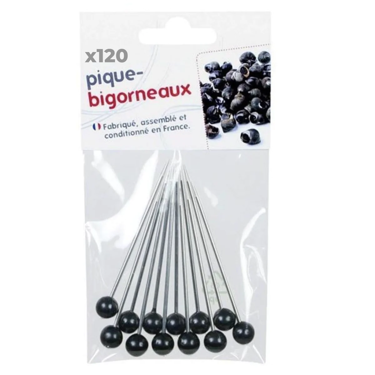 120 piques à bigorneaux à embout noit Chevalier diffusion