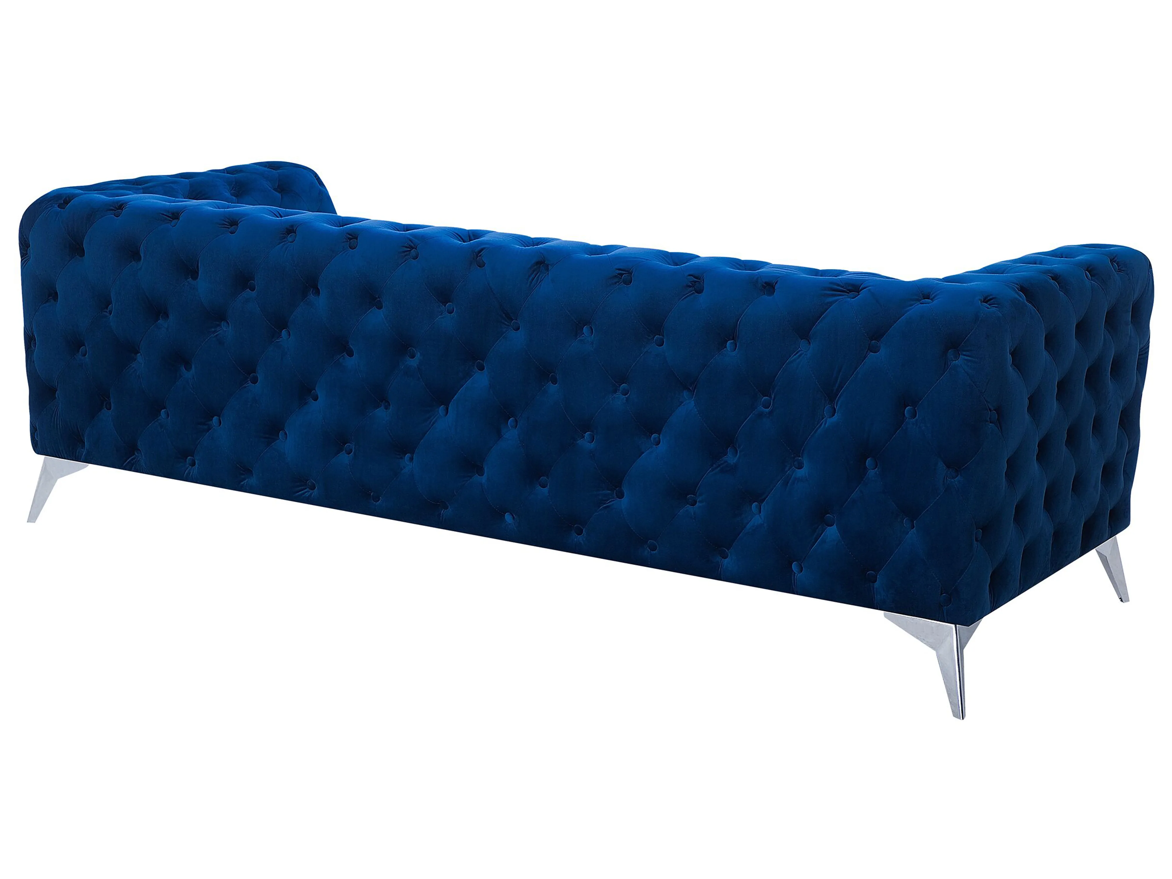 Bank 3-zits SOTRA Fluweel Marineblauw