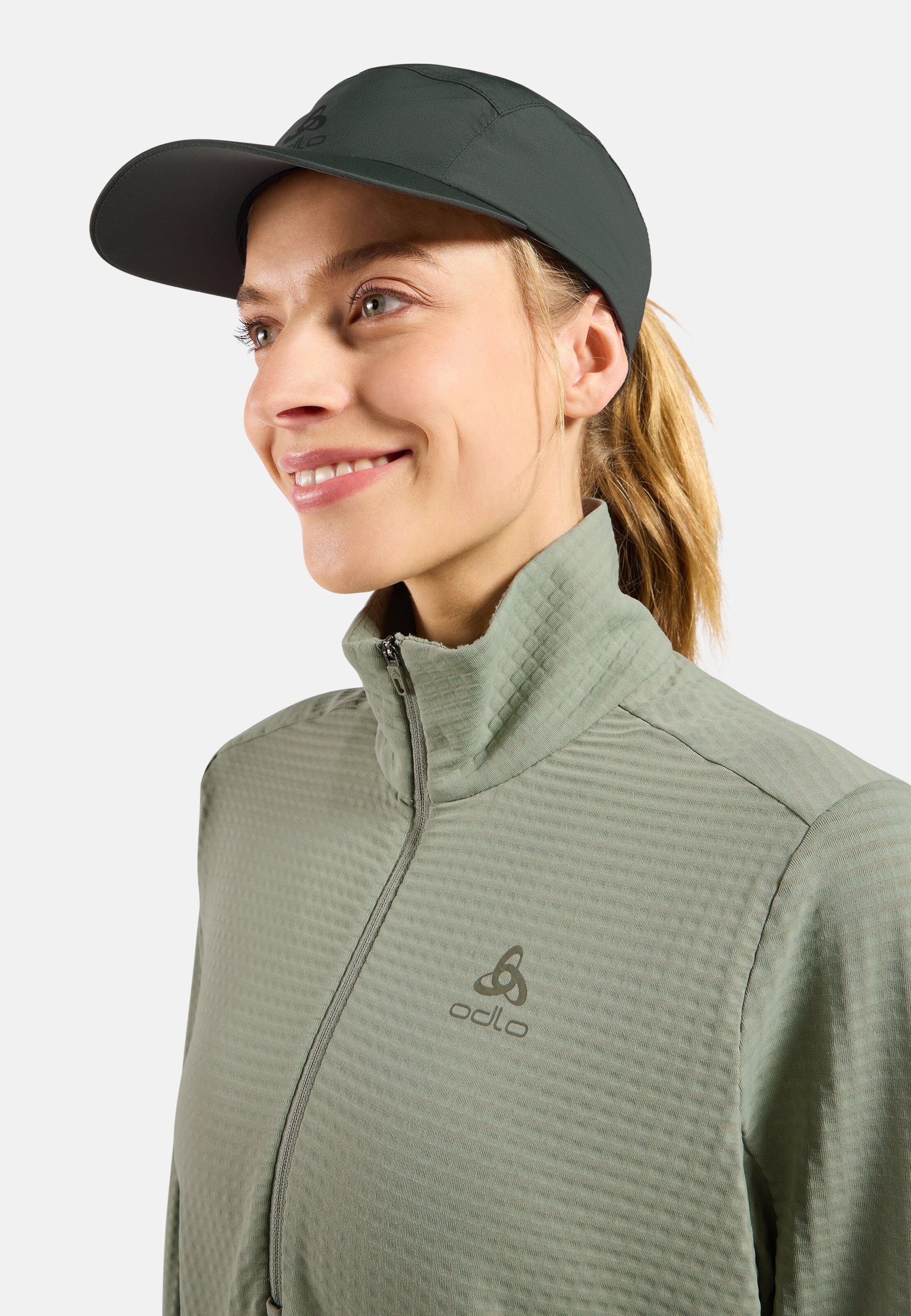 Essentials Thermal Laufshirt mit Halbreissverschluss in shadow