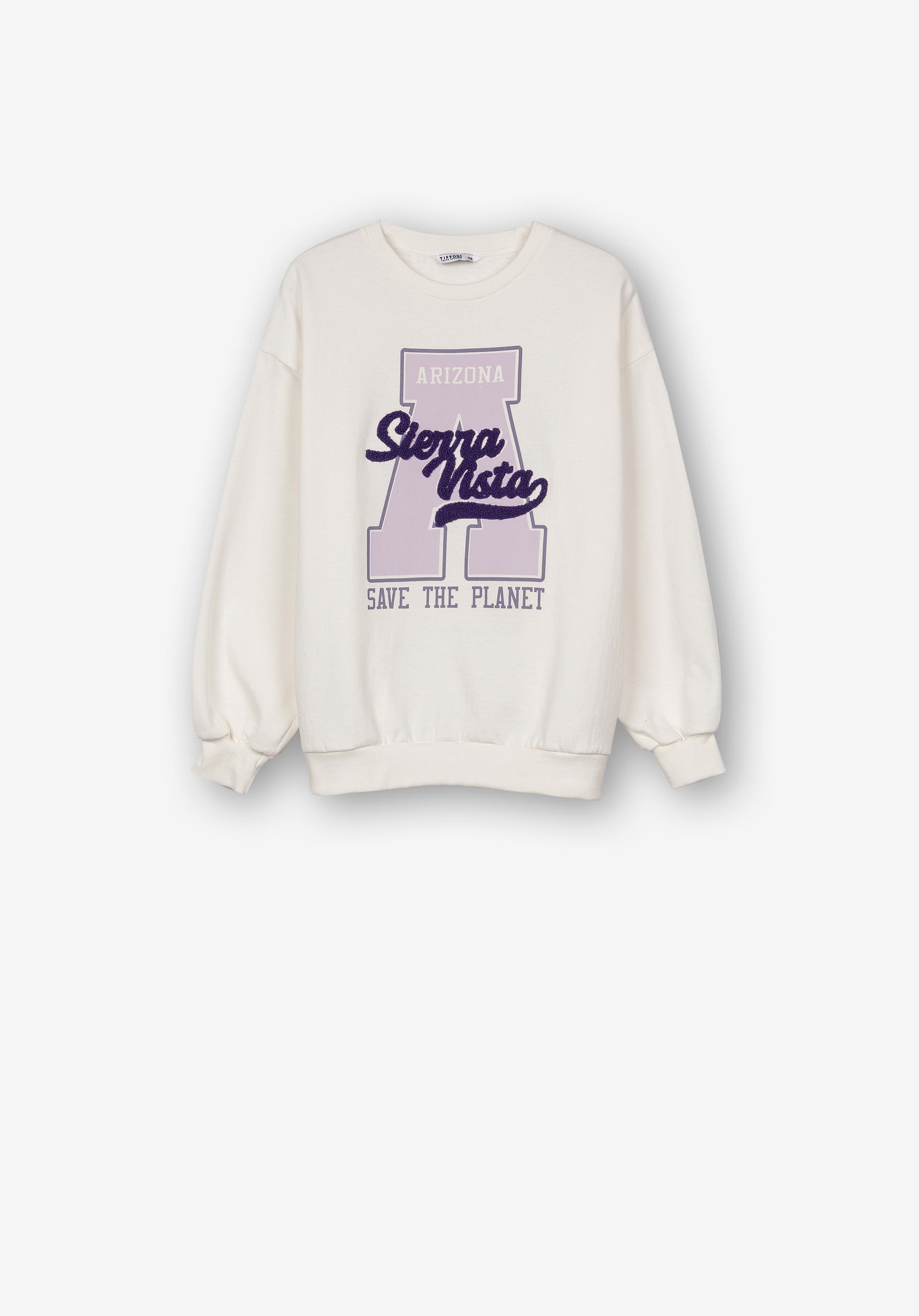 Sweatshirt com Bordado Turco
