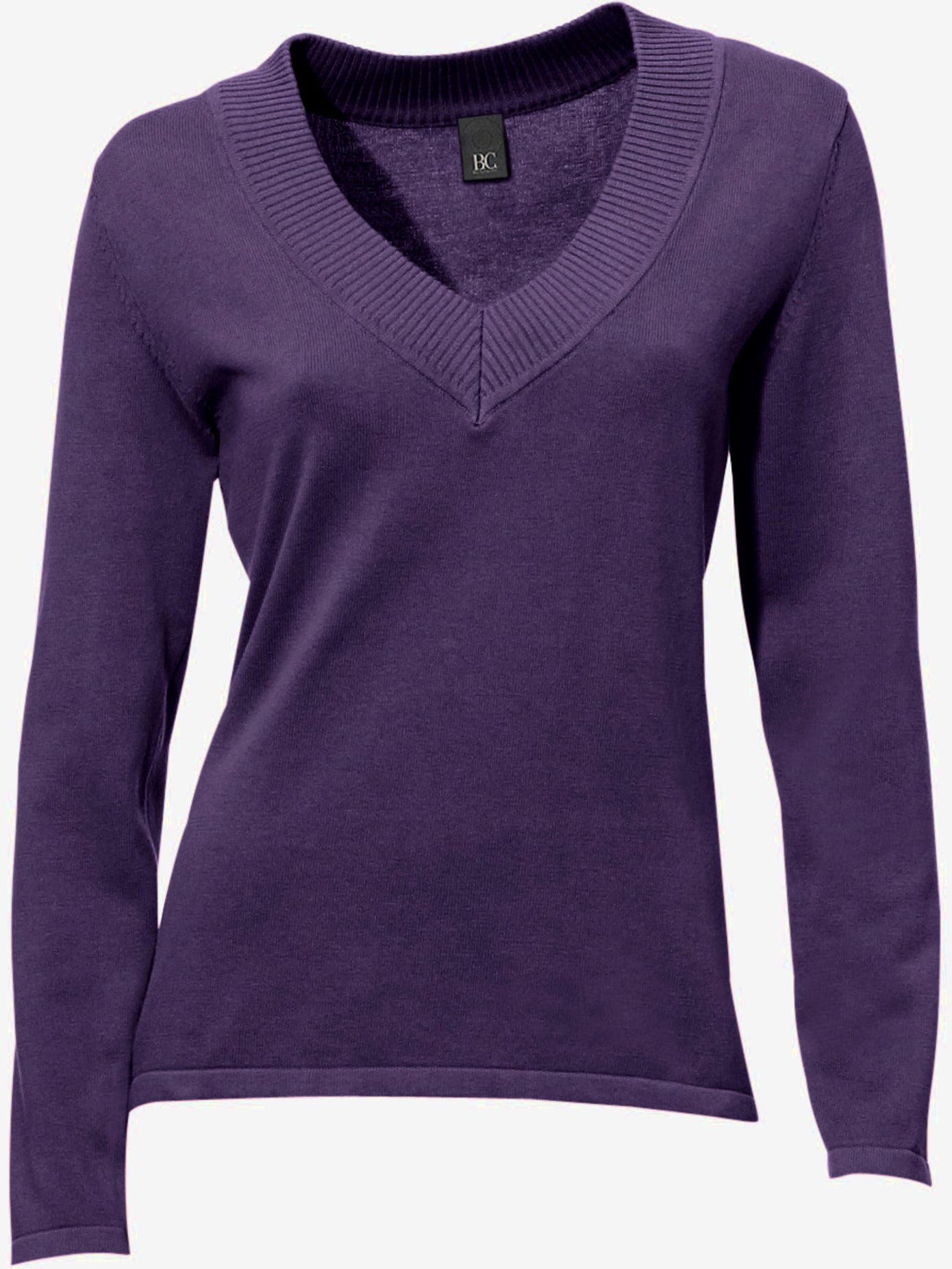 Joli pull basique à encolure en v