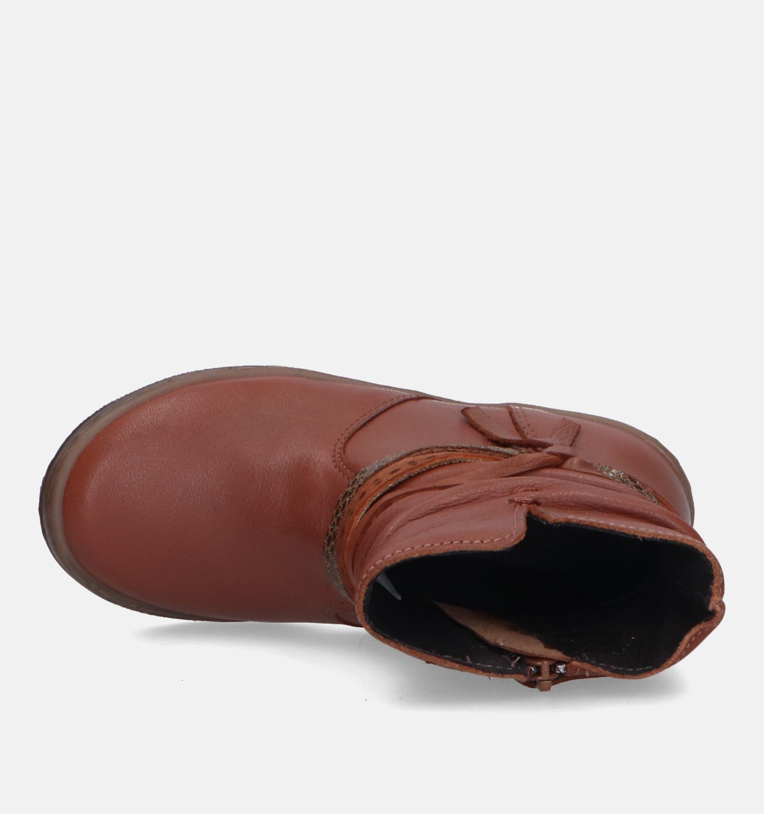 Korte laarzen cognac
